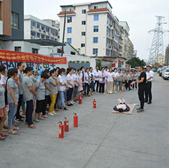 Khan Electronics Company fire drill